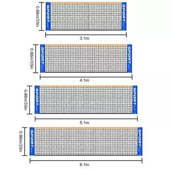 Профессиональная сетка для бадминтона, портативная складная стандартная волейбольная теннисная сетка, многоцелевая сетка для помещений и улицы