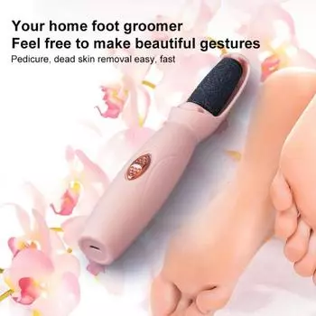 Профессиональная шлифовальная машинка для ног для мужчин и женщин, набор для педикюра, скребок для ног белый
