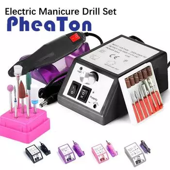 Профессиональная шлифовальная машинка для ногтей, электрический маникюрный набор, маникюрные инструменты, дрель для ногтей, гель-полировщик, дрель, ручка, аппарат для удаления геля EU plug