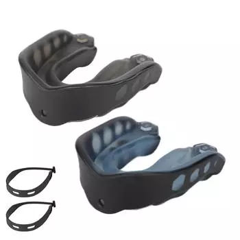 Профессиональная шоковая капа для рта, щек, языка, зубов, защита зубов для всех видов спорта Black