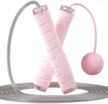 Профессиональная скакалка для тренировок со скакалкой с регулируемой длиной, силиконовые удобные ручки для взрослых, фитнеса, женщин и мужчин, кардио