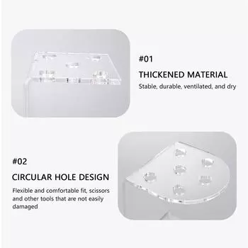 Профессиональная стойка для парикмахерских ножниц для салонов красоты, держатель для хранения парикмахерских ножниц, акриловый органайзер, аксессуары для парикмахерских инструментов для укладки