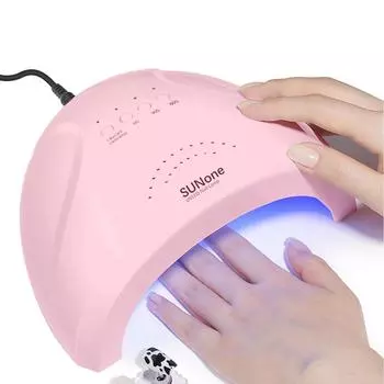 Профессиональная сушилка для ногтей, УФ-свет, быстросохнущая машина для маникюра, оборудование для дизайна ногтей, лампа для быстрого отверждения ногтей USB plug розовый