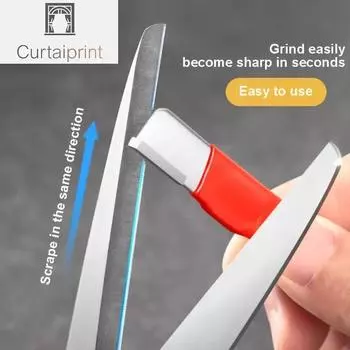 Профессиональная точилка для кухонных ножей — вольфрамовый и алмазный керамический точильный камень для всех лезвий, включая садовые ножницы красный