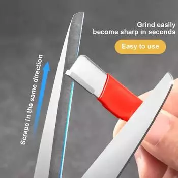 Профессиональная точилка для кухонных ножей — вольфрамовый и алмазный керамический точильный камень для всех лезвий, включая садовые ножницы красный