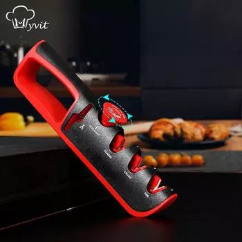 Профессиональная точилка для ножей, 4 ступени, точильный камень для ножей, кухонная точилка, точильный камень с регулируемым углом заточки as picture