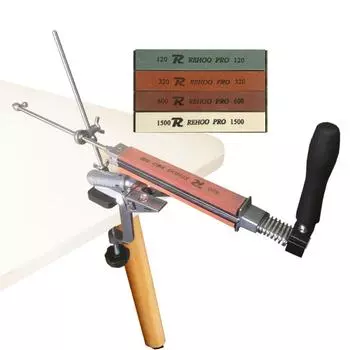 Профессиональная точилка для ножей с фиксированным углом Rehoo Pro RH006, система заточки, кухонные гаджеты для ножей