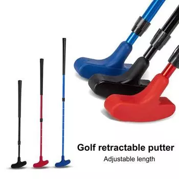 Профессиональная тренировочная клюшка для гольфа для мужчин и женщин, телескопическая регулировка, ручка TPR, алюминиевая клюшка для правой/левой руки, клюшка для гольфа для детей и взрослых чёрный