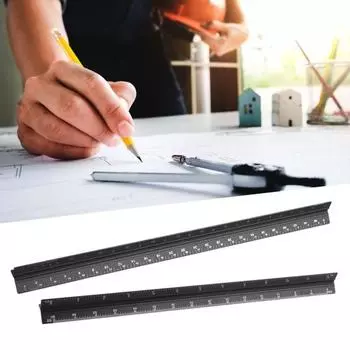 Профессиональная треугольная линейка с большим/малым соотношением, устойчивые к коррозии ручные инструменты, архитектура линейки с треугольной шкалой