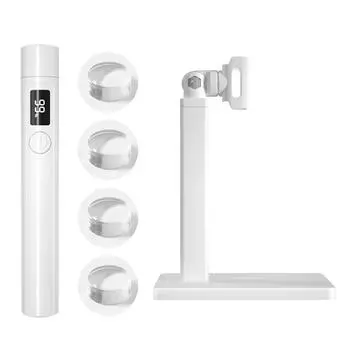 Профессиональная ультрафиолетовая мини-лампа для сушки ногтей УФ-светодиодная лампа для ногтей, настольная с подставкой для маникюра, портативная лампа для сушки ногтей