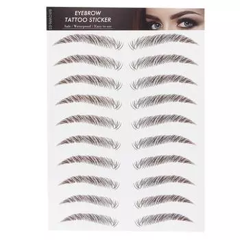 Профессиональная водостойкая наклейка для татуировки бровей, наклейка для переноса бровей для женщинBROWN03