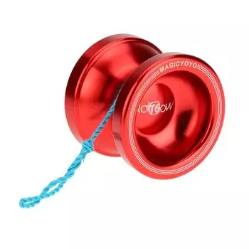 Профессиональная волшебная игрушка Yoyo T6 Rainbow из алюминиевого сплава, металлическая игрушка Yoyo с 8 шариками KK и подшипником со струной красный