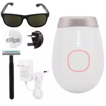 Профессиональное устройство для удаления волос IPL для мужчин и женщин, белый+золотой (100-240) 100-240V EU Plug