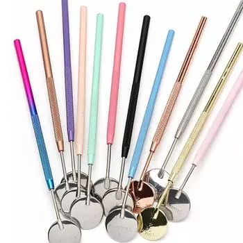 Профессиональное зеркало для наращивания ресниц, 1 шт., для чистки зубов, для проверки полости рта, зеркало для макияжа, аксессуары для ухода за кожей