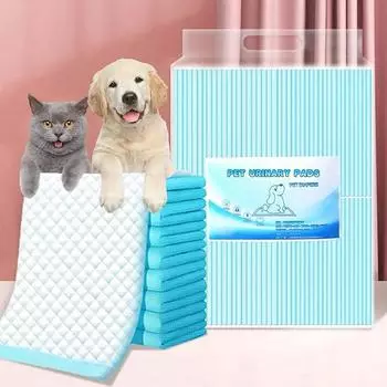 Профессиональные 20/40/50/100 шт. дезодорирующие салфетки для мочи собак, туалетные салфетки для домашних животных, для приучения к туалету, дезодорирующие и впитывающие воду, толстые, одноразовые XL
