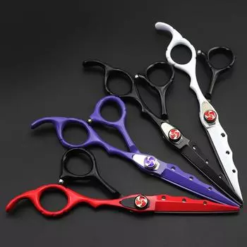 Профессиональные 6-дюймовые ножницы для стрижки волос Gem Hair Cutting Scissors Set Haircutting Thinning Barber Makas Haircutting Shears Hairdresser Scissors