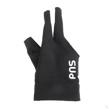 Профессиональные эластичные перчатки для бильярда на правую руку с 3 пальцами, перчатки для стрельбы из снукера, черные перчатки