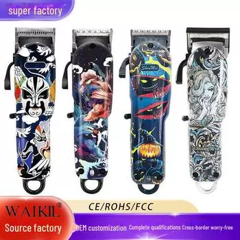 Профессиональные электрические парикмахерские машинки для стрижки волос и граффити Halloween