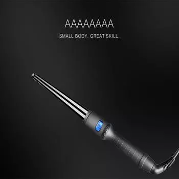 профессиональные электрические щипцы для завивки волос с ЖК-дисплеем конусные щипцы для завивки волос с одной трубкой, керамическая глазурь, конусный инструмент для укладки волос EU