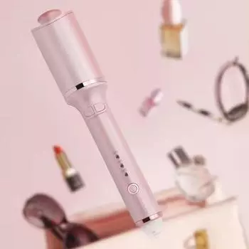 Профессиональные автоматические щипцы для завивки волос Magic Hair Curling вращающиеся автоматические волнистые щипцы для завивки салонные инструменты us розовый