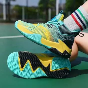 Профессиональные баскетбольные кроссовки для детей, брендовые модные водонепроницаемые баскетбольные спортивные кроссовки для детей, баскетбольные кроссовки Garcon Enfant 31