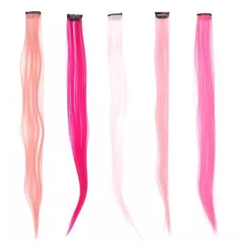 Профессиональные цветные накладные волосы, прямые пряди, женские парики Peach Pink