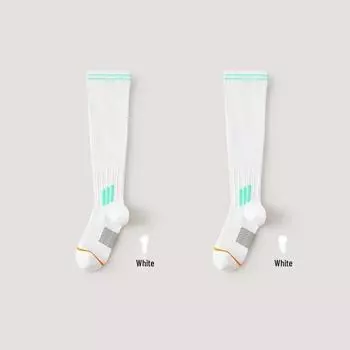 Профессиональные длинные компрессионные носки для йоги, фитнеса, спорта, скакалки и пилатеса с нескользящим дизайном One Size