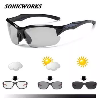 Профессиональные фотохромные велосипедные очки, поляризационные велосипедные очки для верховой езды, гоночные спортивные солнцезащитные очки, очки для рыбалки AC0257