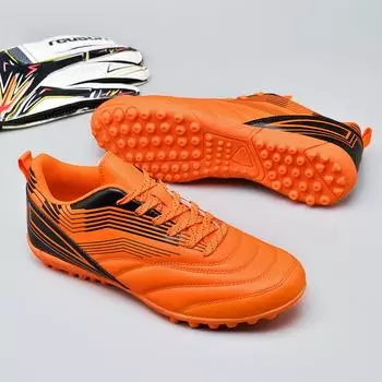 Профессиональные футбольные бутсы мужские повседневные кроссовки с длинными шипами TF/FG устойчивые футбольные бутсы для мальчиков высокого качества 34