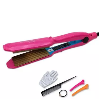 Профессиональные гофрированные щипцы для завивки волос, плойка для завивки волн, керамические гофрированные щипцы для завивки волос, электрическая гофрированная пластина us