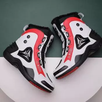 Профессиональные игроки Соревновательная Мотоциклетная Обувь Уличные Кроссовки Унисекс Мужская Дорожная Мотоциклетная Обувь Высокие Ботинки Для Езды 38 белый