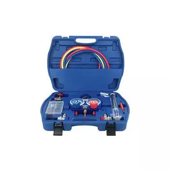 Профессиональные инструменты для кондиционирования воздуха Манометр Водонепроницаемый двухклапанный манометр Стабильный фторидный измеритель с уплотнительными кольцами