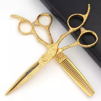 Профессиональные инструменты, парикмахерские ножницы, профессиональные, подлинные, 6-дюймовые, парикмахерские, специальные ножницы с плоскими зубцами, набор для стрижки