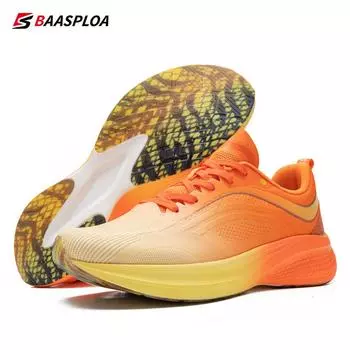 Профессиональные кроссовки Baasploa, мужские тренировочные кроссовки, дышащие легкие кроссовки, нескользящие кроссовки для тенниса, прогулочная обувь 2023 44 оранжевый