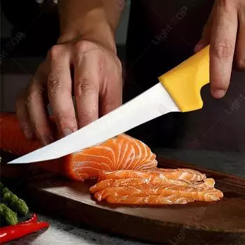 Профессиональные кухонные ножи для нарезки мяса и фруктов, нож для обвалки мяса из нержавеющей стали, идеально подходит для домашней готовки 5 inch