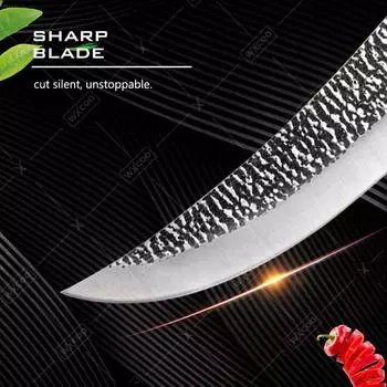 Профессиональные кухонные ножи, кухонный нож для обвалки мяса, кованый нож из нержавеющей стали ручной работы, нож для рыбалки, мясницкий нож, нож для разделки мяса