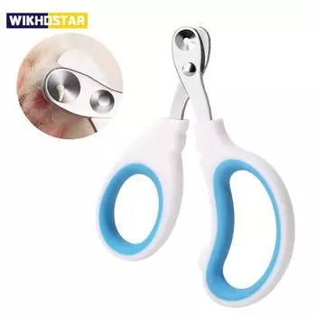 Профессиональные кусачки для кошачьих когтей для маленьких кошек и собак, резак для когтей из нержавеющей стали для щенков, машинки для стрижки когтей домашних животных, триммер синий