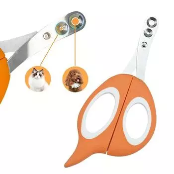 Профессиональные кусачки для ногтей для собак, эргономичные противоскользящие двойные круглые отверстия для кошек и собак, кусачки для ногтей, инструменты для ухода за кошками