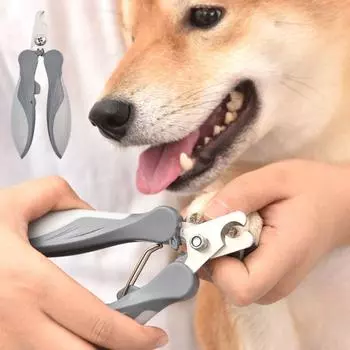 Профессиональные кусачки для ногтей домашних животных с нескользящей ручкой, триммер для ногтей собак, кусачки для ногтей кошек для чистки S зелёный