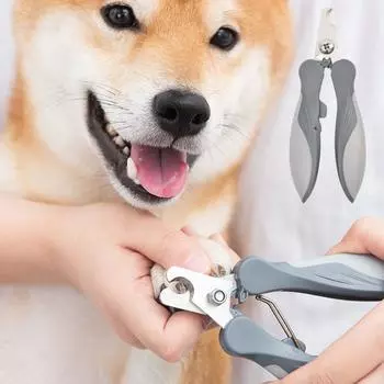 Профессиональные кусачки для ногтей кошек с нескользящей ручкой, триммер для ногтей собак, кусачки для ногтей домашних животных для груминга S зелёный