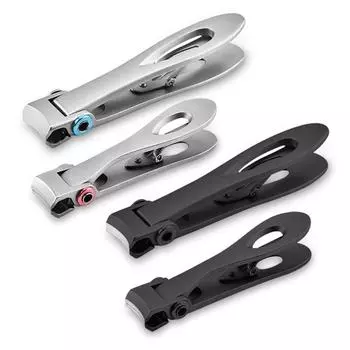 Профессиональные кусачки для ногтей, кусачки для ногтей из нержавеющей стали, триммер для маникюра, кусачки для ногтей для толстых ногтей Small чёрный