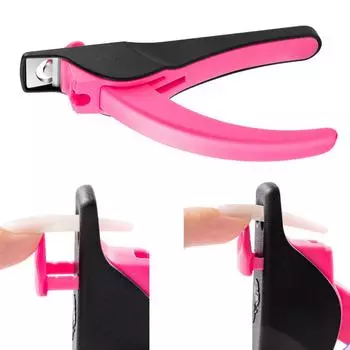 Профессиональные кусачки для ногтей Кусачки для акриловых ногтей Накладные типсы Регулируемый нержавеющий триммер для ногтей Маникюрный инструмент Главная чёрный/белый