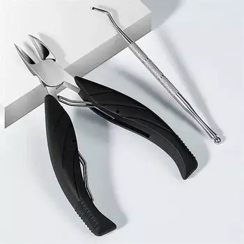 Профессиональные кусачки для ногтей на ногах, кусачки для ногтей на толстых вросших пальцах ног для мужчин, кусачки для педикюра для пожилых людей, кусачки для ногтей, инструменты для ногтей чёрный