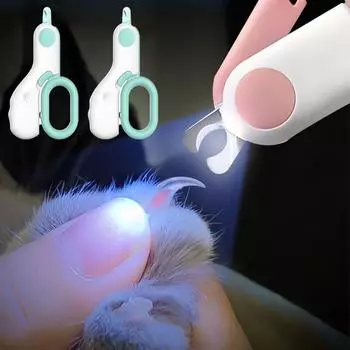 Профессиональные машинки для стрижки когтей для кошек, ножницы-резаки для кошек с подсветкой, машинки для стрижки когтей для кошек, собак, ножницы для ухода за когтями, товары для домашних животных синий