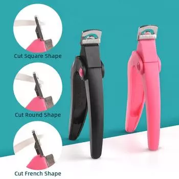 Профессиональные машинки для стрижки ногтей KADS Type U Word, черные/розовые накладные ногти из нержавеющей стали, кусачки для ногтей, маникюрные инструменты для дизайна ногтей