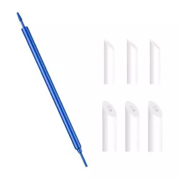 Профессиональные металлические палочки для очистки моделей, подходящие для точной детализации и эффектов выветривания при создании, разглаживания декалей синий