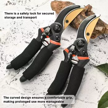 Профессиональные многоцелевые секаторы с лезвием из стали 65Mn, легкий инструмент для обрезки веток, эргономичный разноцветный