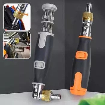 Профессиональные многоугольные отвертки, универсальная многофункциональная комбинация, набор 10 в 1 для дома/офиса серый