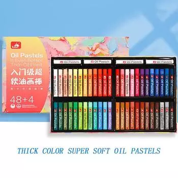 Профессиональные Morandi Macaron, супер мягкие масляные пастели, палочки в стиле ретро, толстые цветные карандаши для масляной живописи, 48 цветов, водорастворимые профессиональные товары для искусства white 6-pack