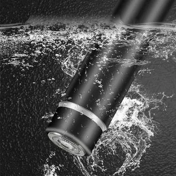 Профессиональные мужские бритвы небольшого размера, перезаряжаемая портативная мини-бритва, бритвенный станок, парикмахерский триммер, электрическая бритва чёрный